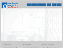 Tablet Screenshot of centrodenegociosatalayas.com